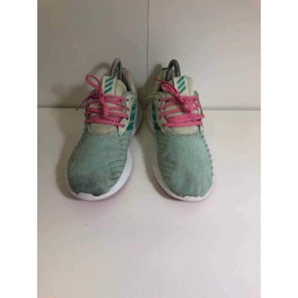 Adidas Unisex Alphabounce Running Shoes Sneakers Mint Green Pink Womens 7/Mens 5